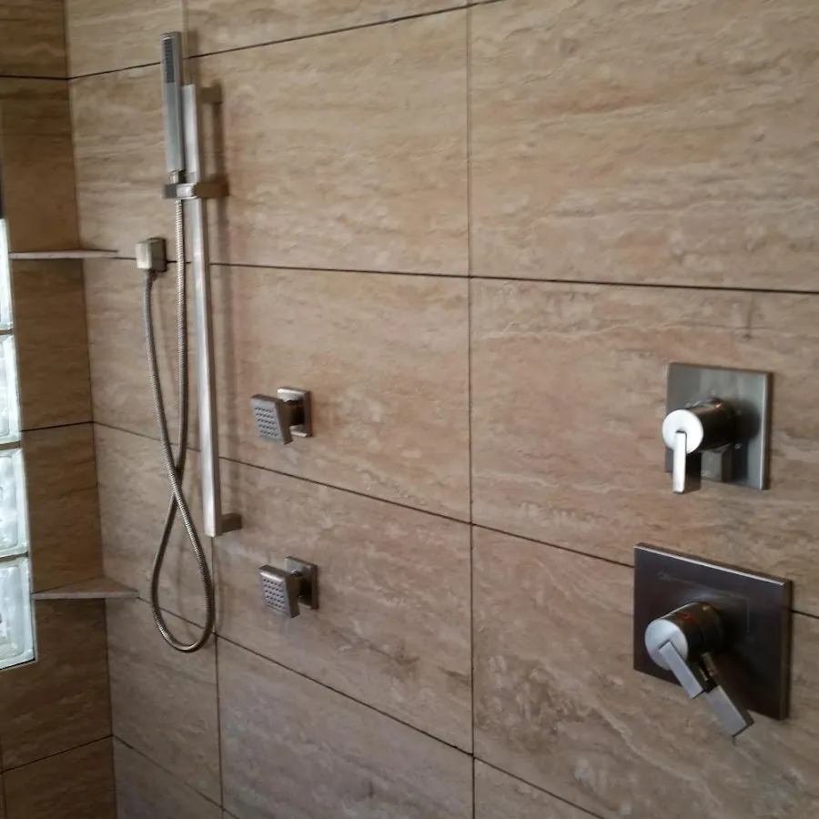 Shower fixture installation for Water Heater Replacement in Frankenmuth